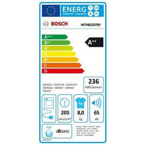 Sušička bielizne Bosch WTH85207BY, A++, 8 kg