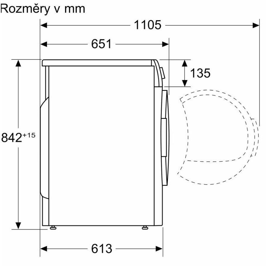 Sušička bielizne Siemens WT45H202CS, A++, 8 kg