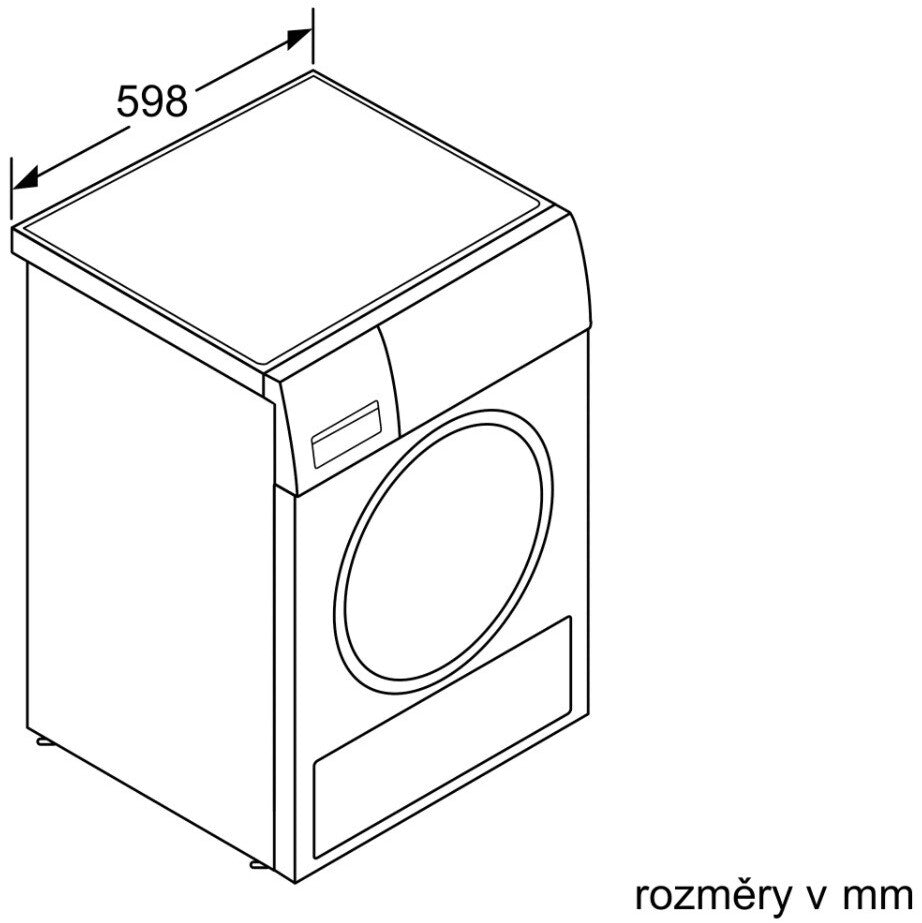 Sušička bilelizně BOSCH WTW85461BY, 9kg, A++ VADA VZHĽADU, ODREN