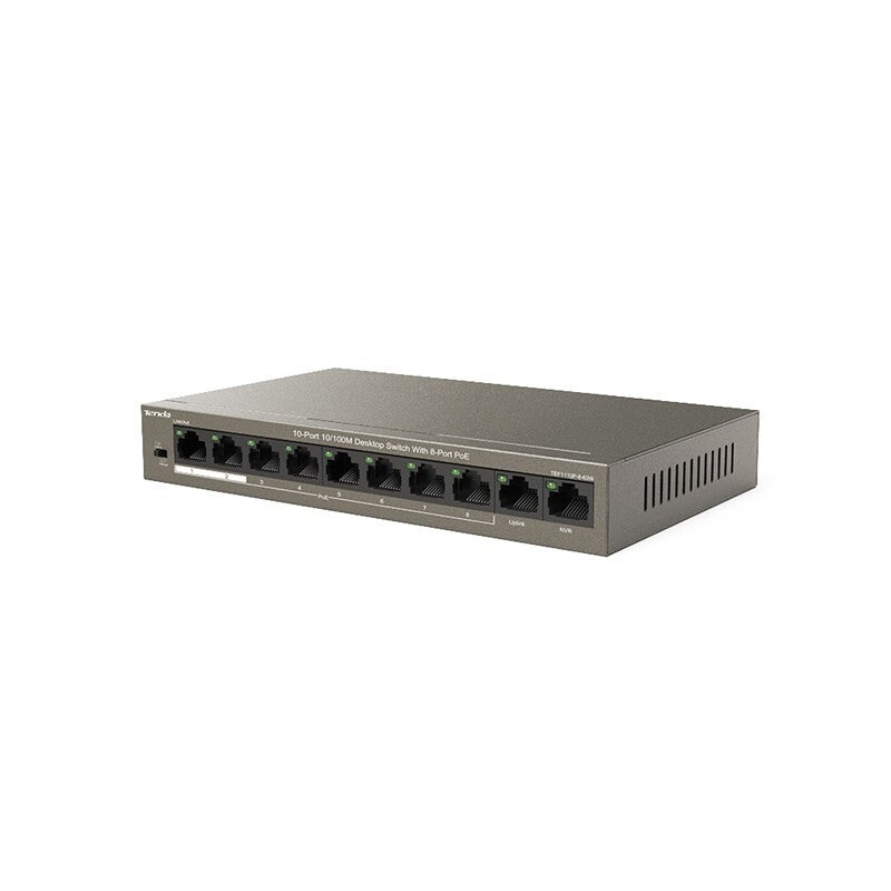 Switch Tenda TEF1110P-8-102W, PoE, 102W, 9-port