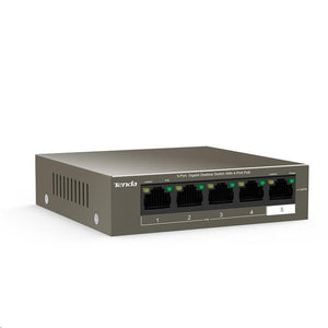 Switch Tenda TEG1105P-4-63W, GLAN, PoE, 63W, 5-port