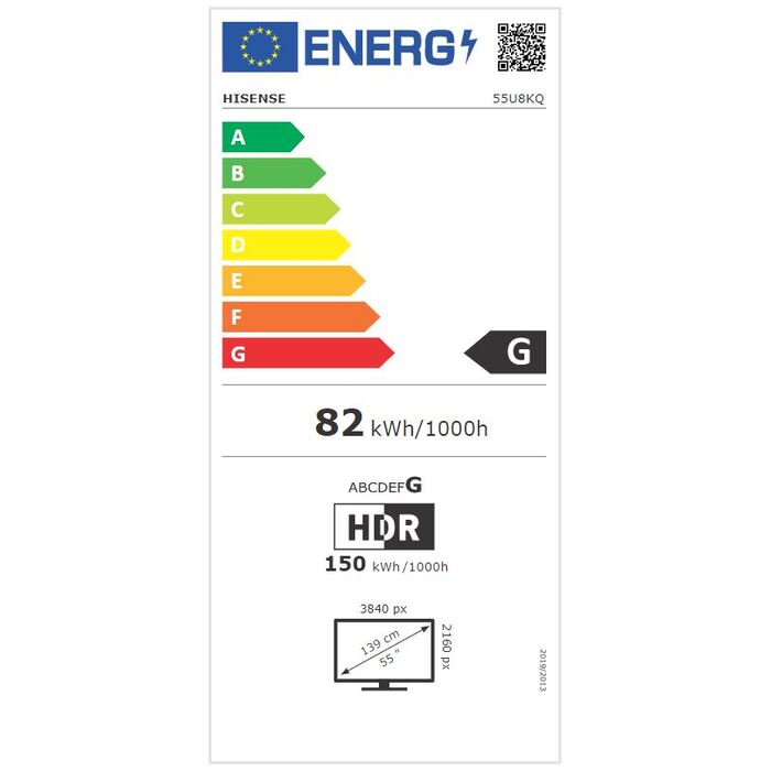 Televízor Hisense 55U8KQ (2023) / 55&quot; (139cm)