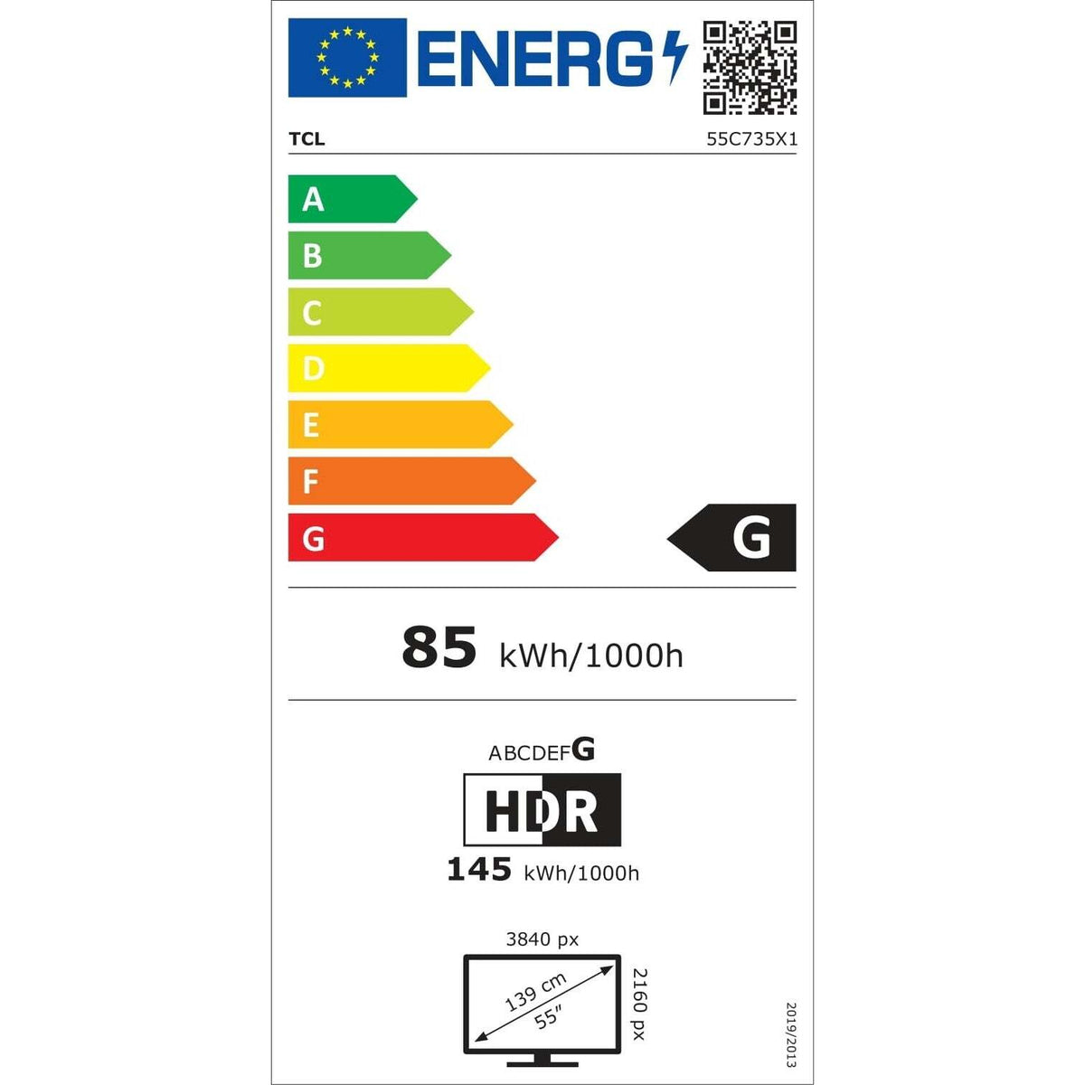 Televízor TCL 55C735 (2022) / 55&quot; (139 cm)