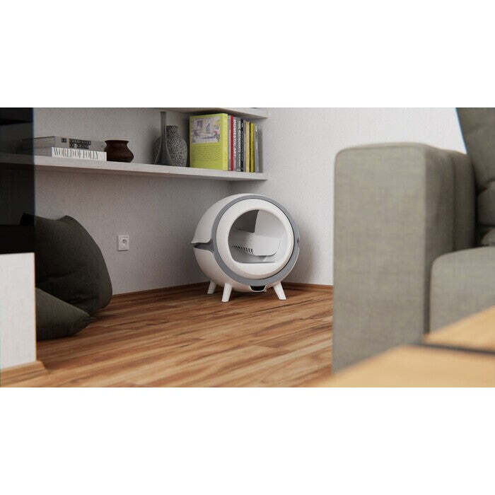 Tesla Smart Cat Toilet VADA VZHĽADU, ODRENINY