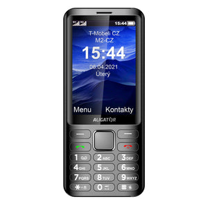 Tlačidlový telefón Aligator D950 Dual sim, čierna POUŽITÉ, NEOPOT