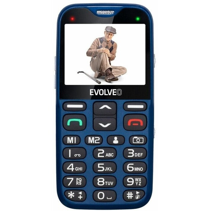 Tlačidlový telefón pre seniorov Evolveo EasyPhone XG, modrá