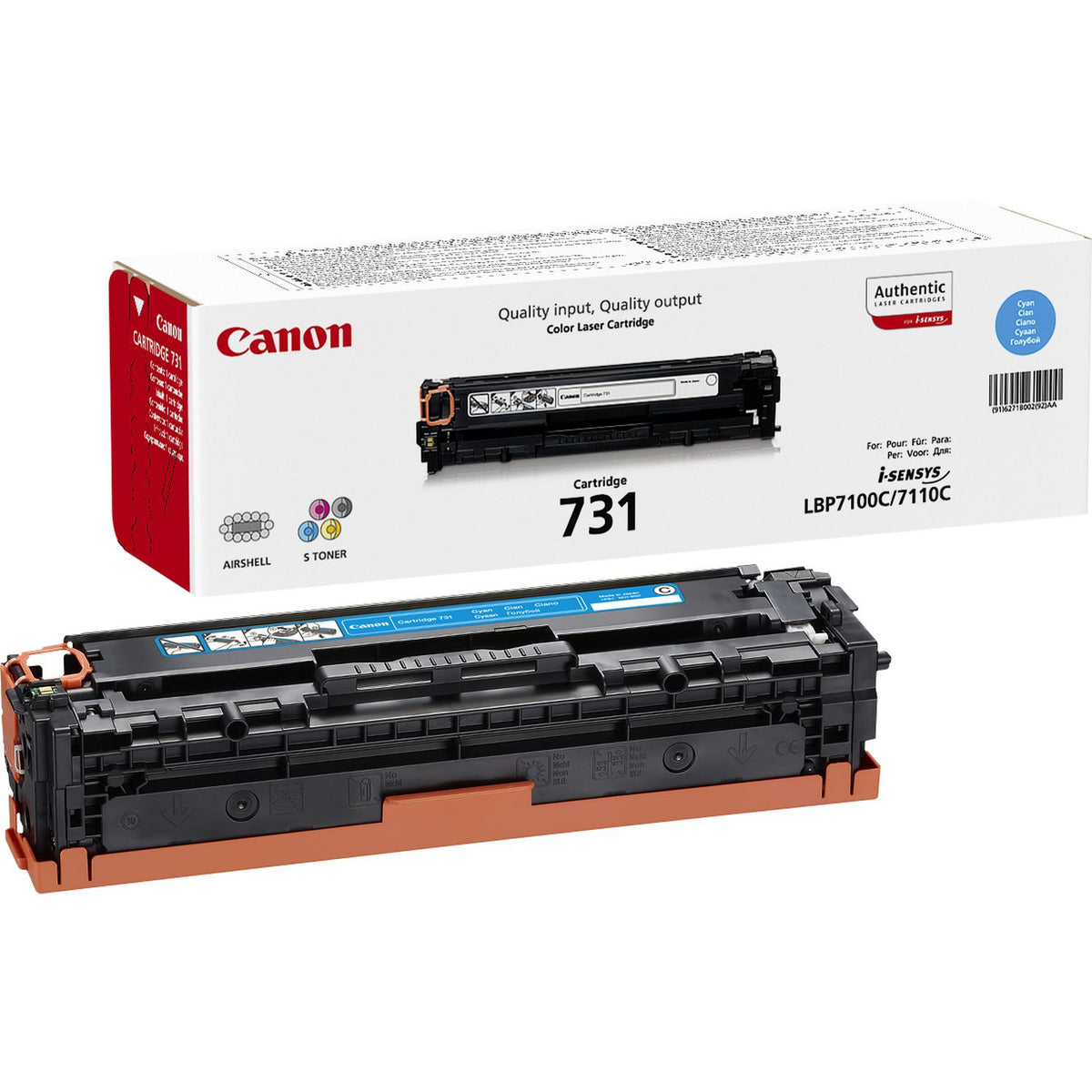 Toner Canon-CRG731 tyrkysový (6271B002)