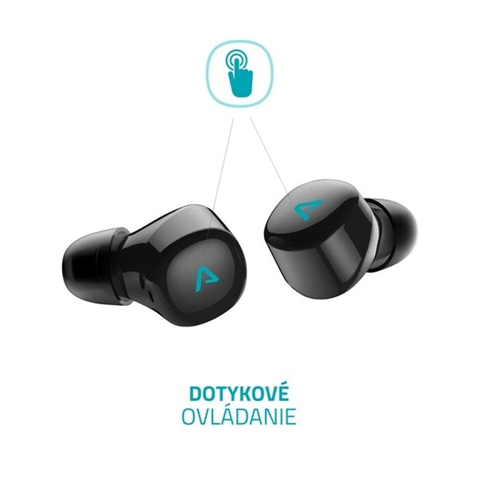 True Wireless slúchadlá Lamax Dots2 Touch, čierna POŠKODENÝ OBAL