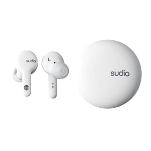 True Wireless slúchadlá SUDIO A2WHT, biela