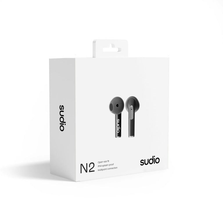 True Wireless slúchadlá SUDIO N2BLK, čierna