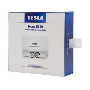 True Wireless slúchadlá TESLA Sound EB20, Luxury White