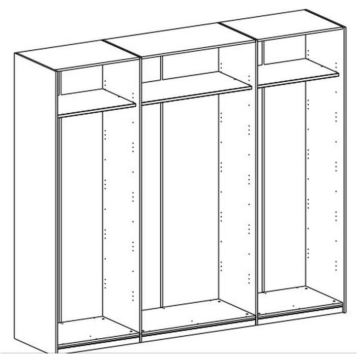 UNO - Šatník 250 cm (pino aurelio)