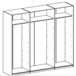 UNO - Šatník 250 cm (pino aurelio)