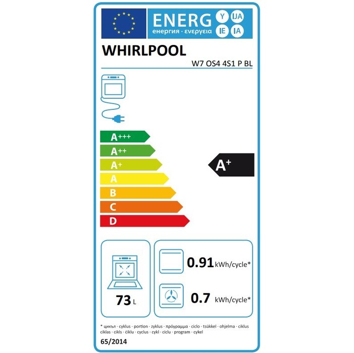 Vestavná trouba WHIRLPOOL W COLLECTION W7 OS4 4S1 P BL