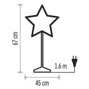 Vianočná hviezda papierová so zlatým stojanom Emos DCAZ15, 45 cm ROZBALENÉ