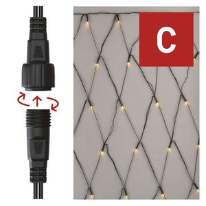 Vianočné osvetlenie Emos D1DW01, spojovacie, teplá biela, 1,5x2