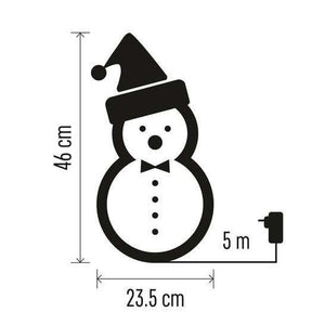 Vianočné snehuliak Emos DCFC19, studená biela, 46cm