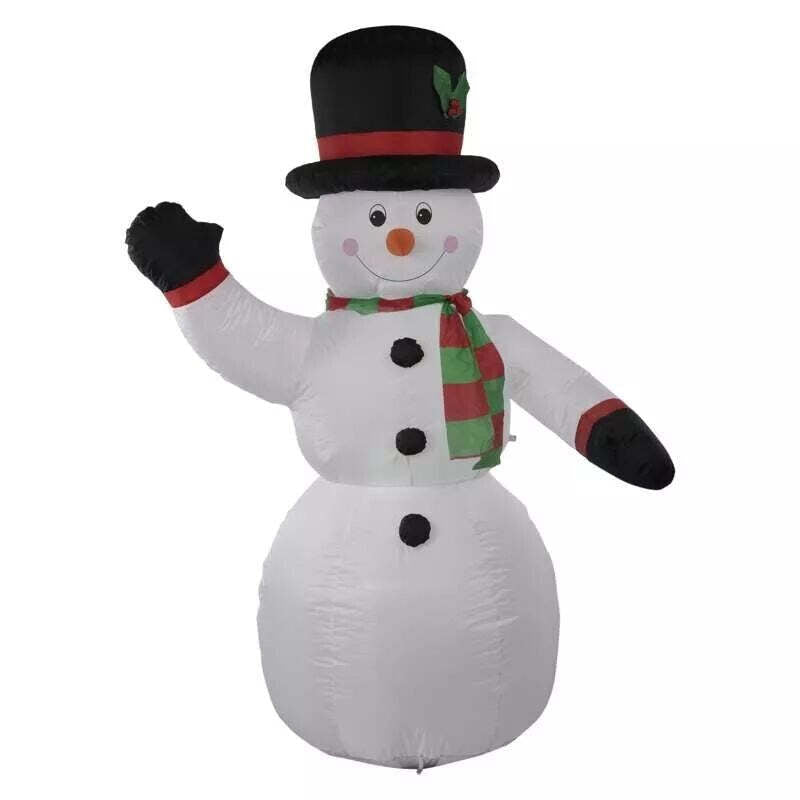 Vianočný nafukovací snehuliak Emos DCCF21, studená biela, 200 cm