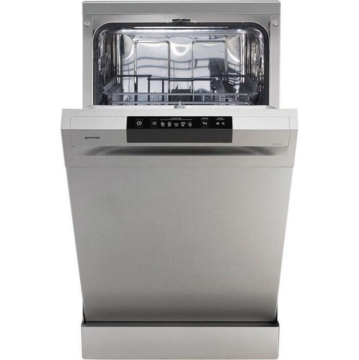 Voľne stojaca umývačka riadu Gorenje GS520E15S, 45cm, 9sád VADA VZHĽADU, ODRENINY