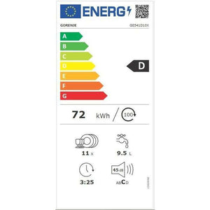 Voľne stojaca umývačka riadu Gorenje GS541D10X + darček kapsule