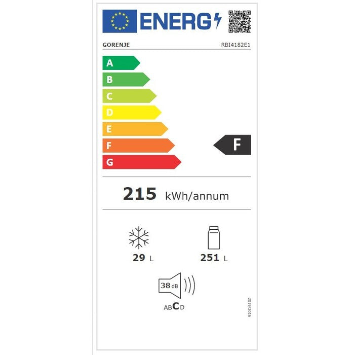 Vstavaná chladnička Gorenje RBI4182E1