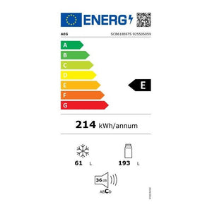 Vstavaná kombinovaná chladnička AEG SCB618E6TS