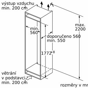 Vstavaná kombinovaná chladnička Bosch KIN86ADD0