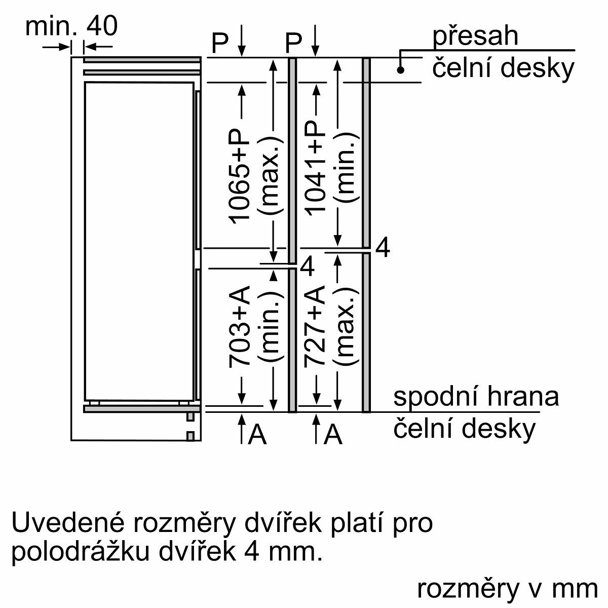 Vstavaná kombinovaná chladnička Bosch KIN86ADD0