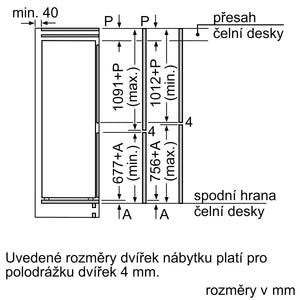 Vstavaná kombinovaná chladnička Bosch KIV86VSE0