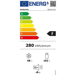 Vstavaná kombinovaná chladnička Whirlpool WHC18 T311