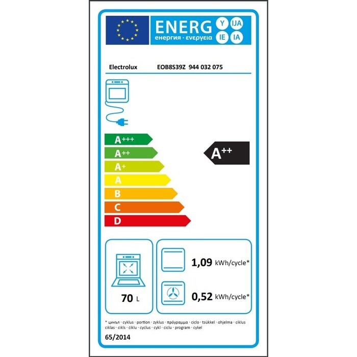 Vstavaná parná rúra Electrolux EOB8S39Z