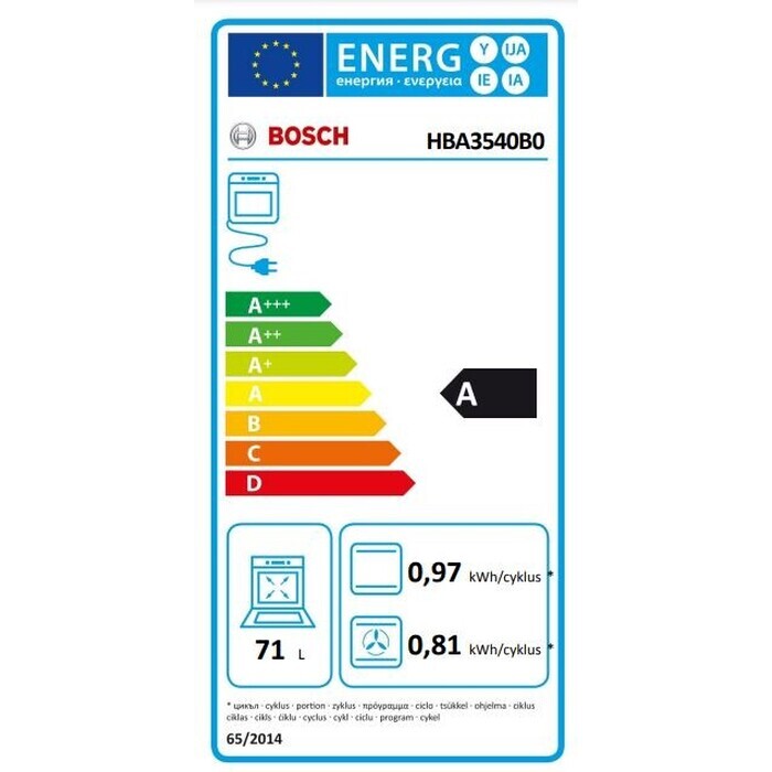 Vstavaná rúra Bosch HBA3540B0