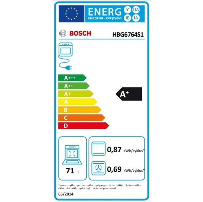 Vstavaná rúra Bosch HBG 6764S1 POŠKODENÝ OBAL