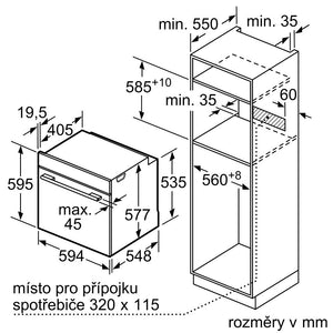 Vstavaná rúra Bosch HBG 6764S1 POŠKODENÝ OBAL