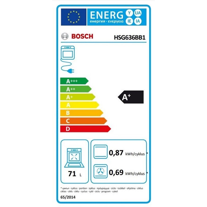 Vstavaná rúra Bosch HSG636BB1