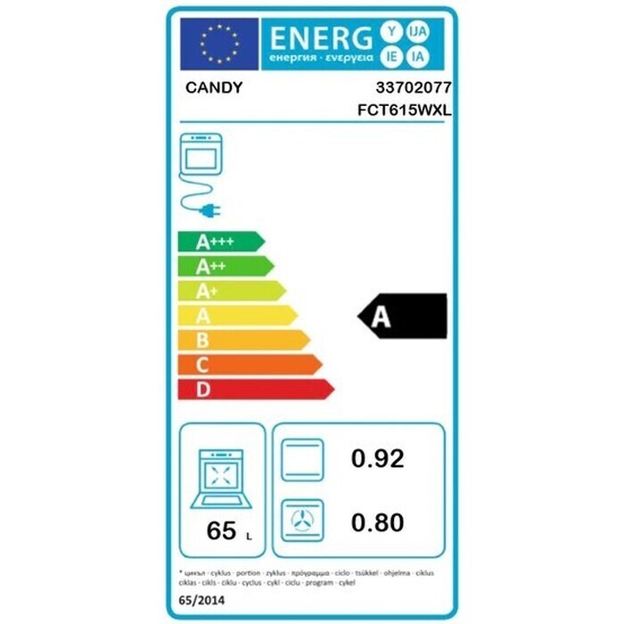 Vstavaná rúra Candy FCT615WXL