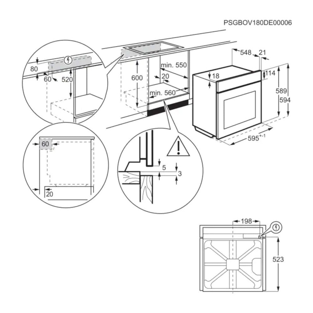 Vstavaná rúra Electrolux EOA5220AOR