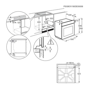 Vstavaná rúra Electrolux EOA5220AOR