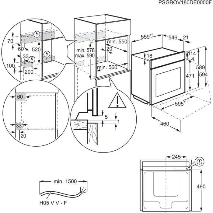 Vstavaná rúra Electrolux EOB9S31WX ROZBALENÉ