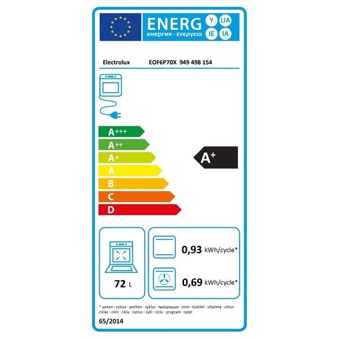 Vstavaná rúra Electrolux EOF6P70X