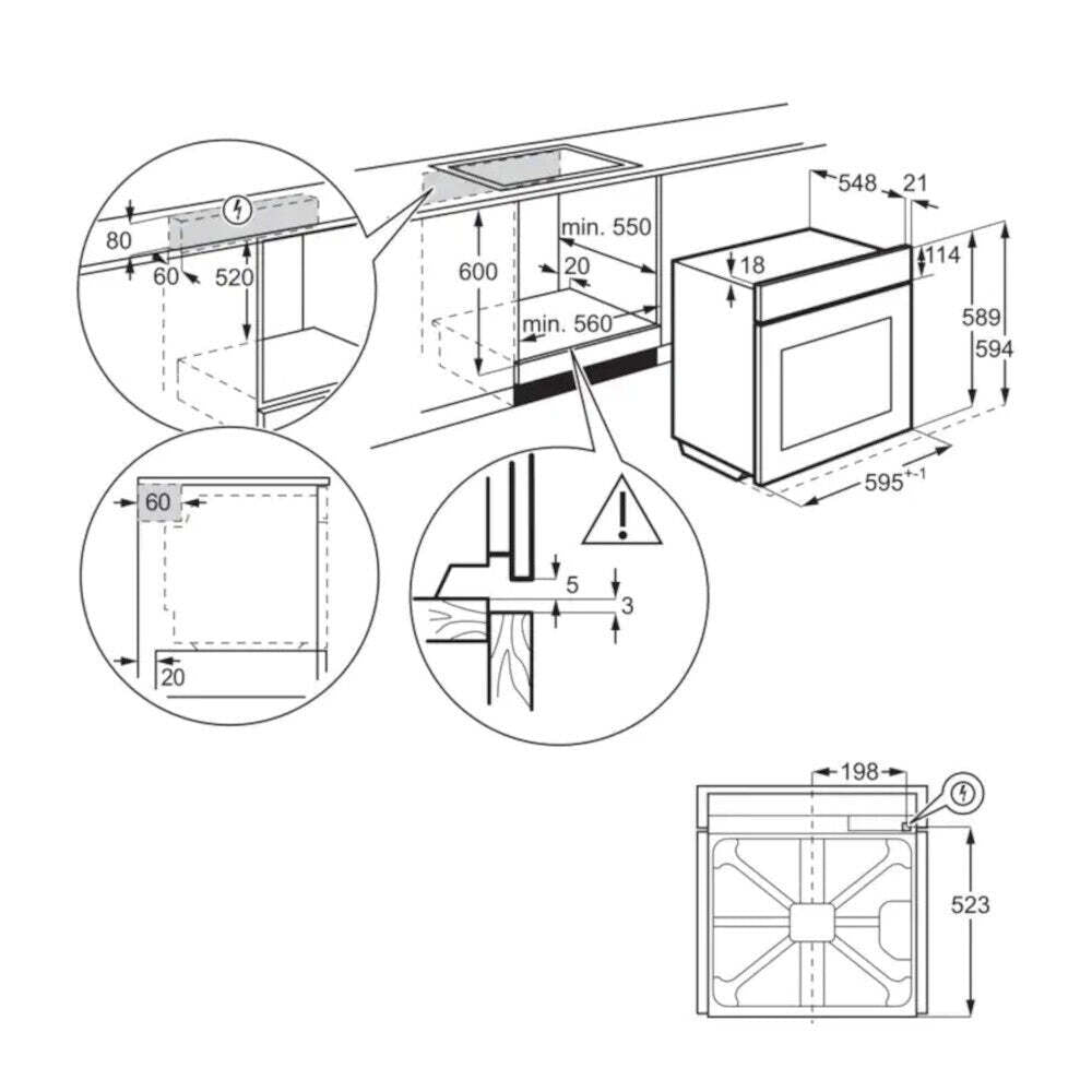 Vstavaná rúra Electrolux EOF6P70X