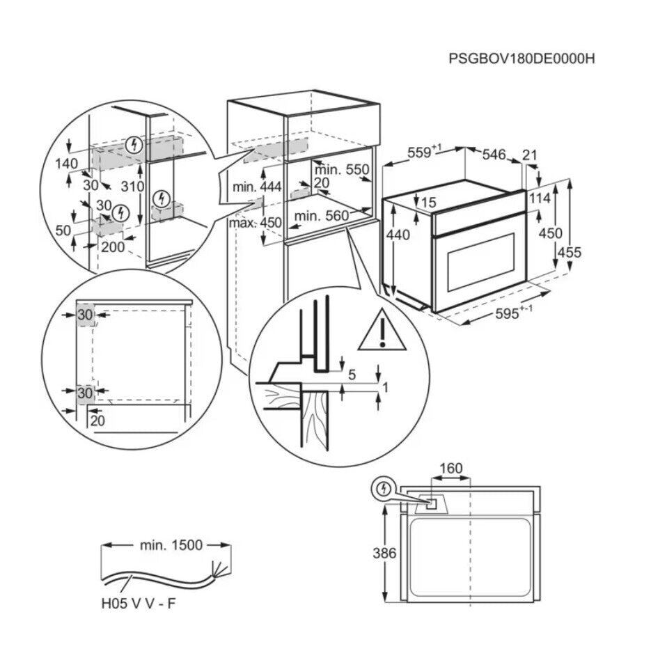 Vstavaná rúra Electrolux EVM8E08V