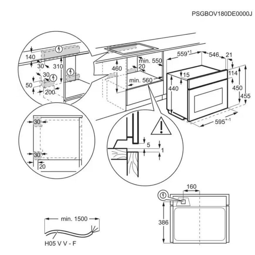 Vstavaná rúra Electrolux EVM8E08V