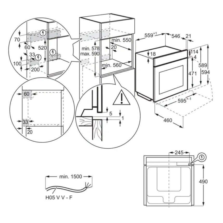 Vstavaná rúra Electrolux Intuit 800 PRO SteamBoost EOB7S31V ROZB