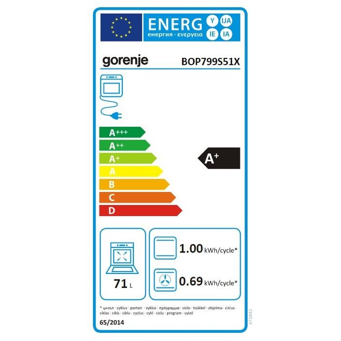 Vstavaná rúra Gorenje BOP799S51X