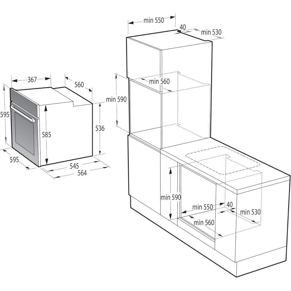 Vstavaná rúra Gorenje BOS6737E09X