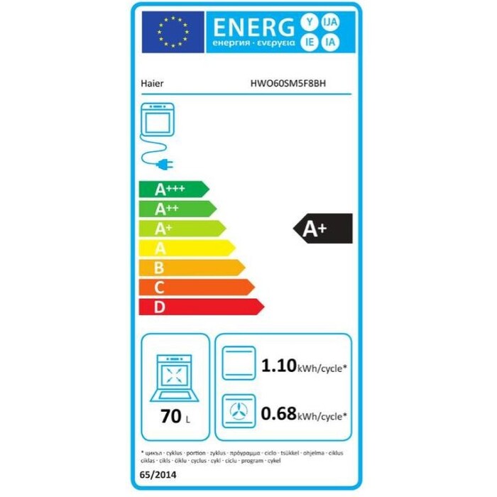 Vstavaná rúra Haier HWO60SM5F8BH WIFI