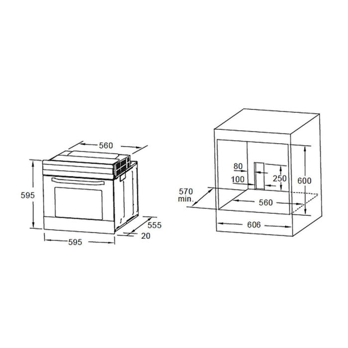 Vstavaná rúra Vivax BO-658FXHTD G