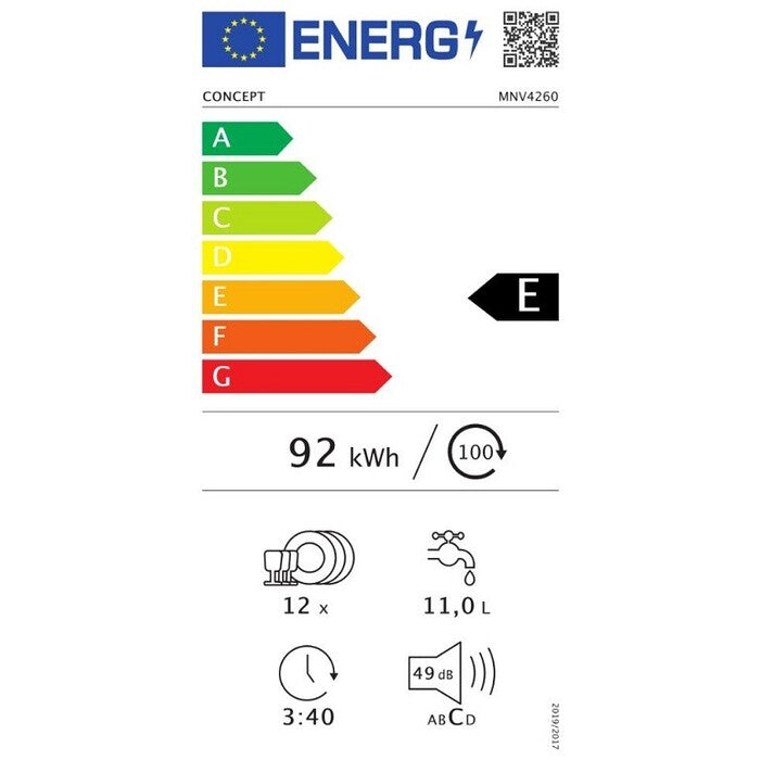 Vstavaná umývačka riadu Concept MNV4260 VADA VZHĽADU, ODRENINY