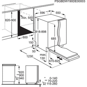 Vstavaná umývačka riadu Electrolux EEC67310L